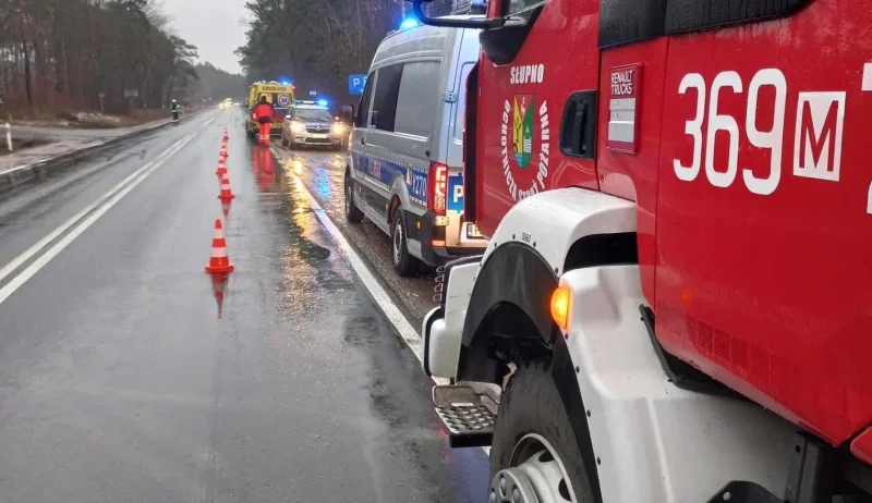 Tragiczne zdarzenie niedaleko Płocka. Przy drodze leżał zakrwawiony mężczyzna - Zdjęcie główne