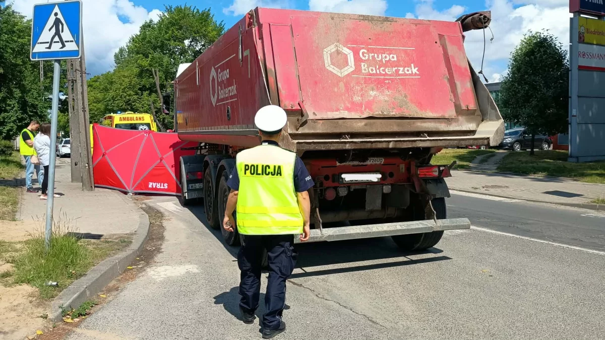 Kolejny tragiczny wypadek w Płocku. 62-letnia kobieta zginęła na miejscu
