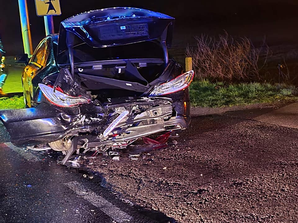 Wypadek pod Płockiem. Zderzyły się dwie osobówki [ZDJĘCIA] - Zdjęcie główne