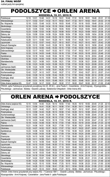 W niedzielę bezpłatny dojazd na WOŚP - Zdjęcie główne