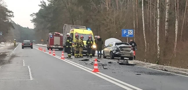 Zderzenie kilku pojazdów pod Płockiem. Są utrudnienia w ruchu - Zdjęcie główne