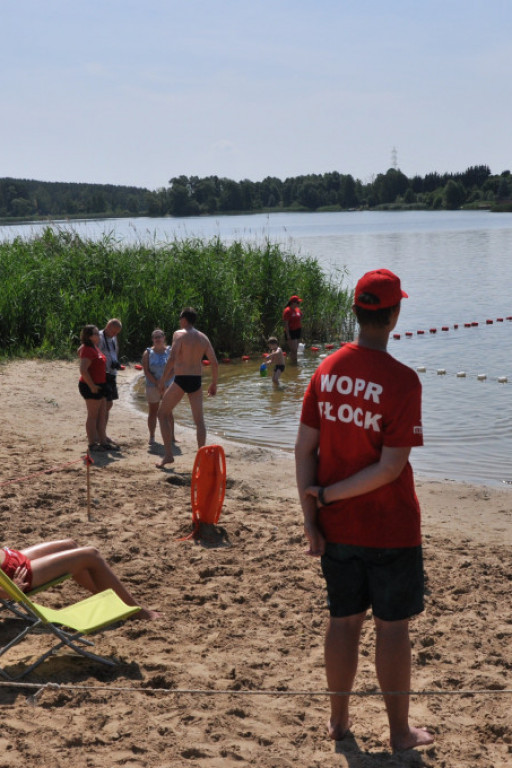 Plaża w Grabinie strzeżona przez WOPR - Zdjęcie główne