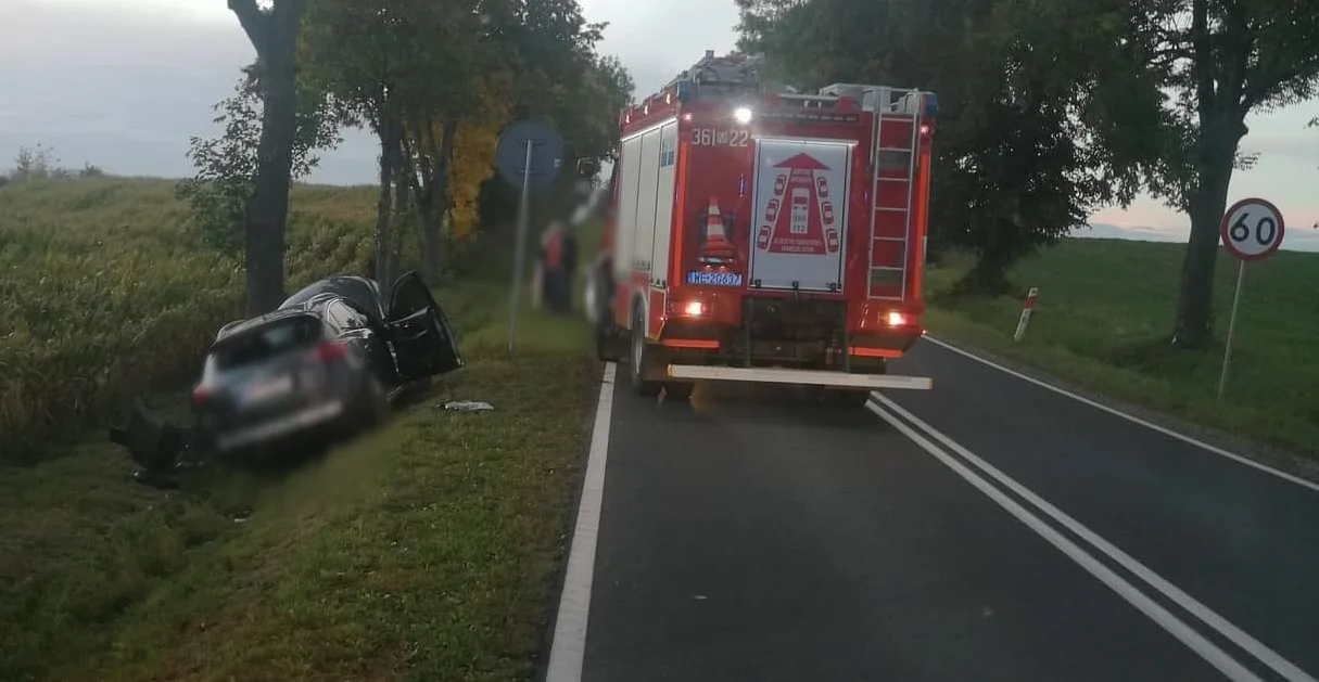 Jechała za szybko i zatrzymała się w rowie. 45-latka straciła panowanie nad pojazdem [ZDJĘCIA] - Zdjęcie główne