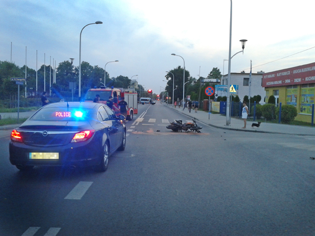 Wypadek: motocyklista w szpitalu [FOTO] - Zdjęcie główne