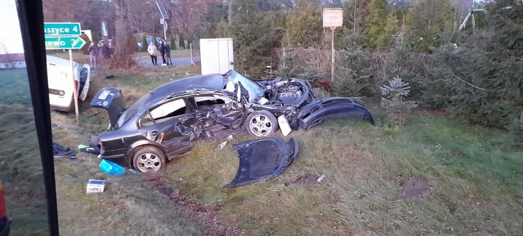 Wypadek koło Płocka. Jedna osoba została ranna [ZDJĘCIA] - Zdjęcie główne