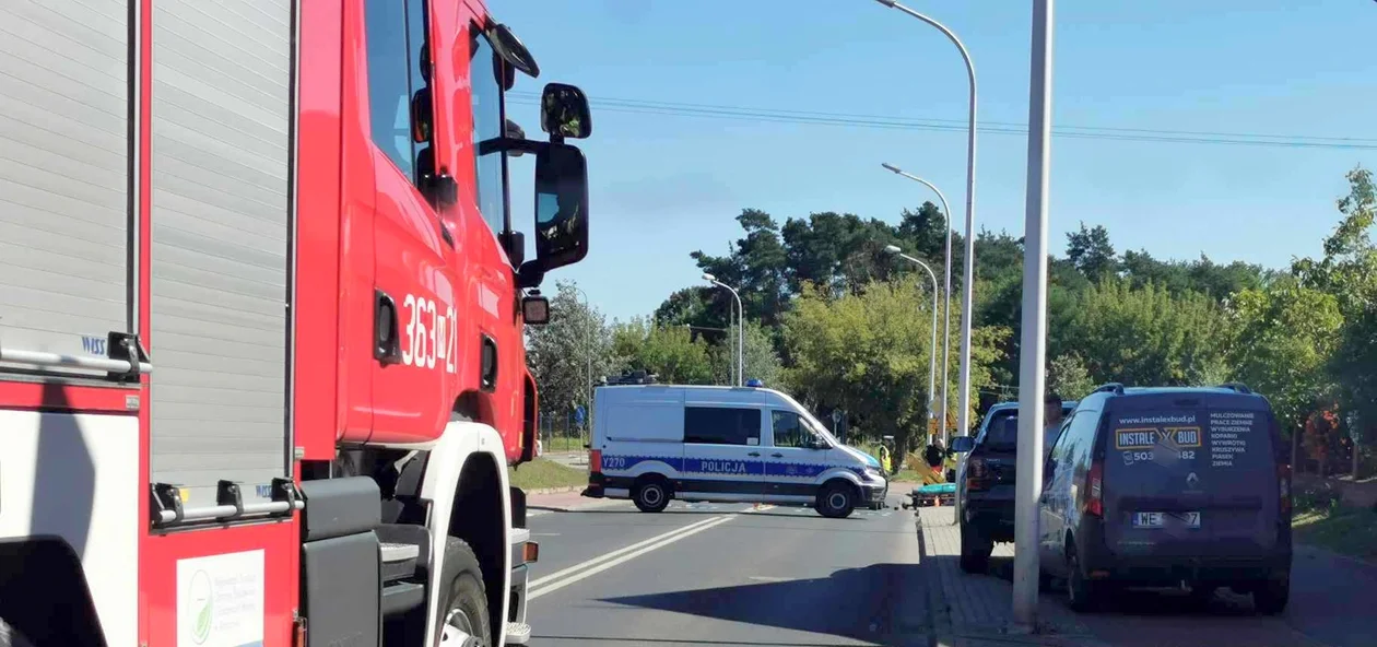 Wypadek w płockich Borowiczkach. Kierował skuterem na "podwójnym gazie" - Zdjęcie główne