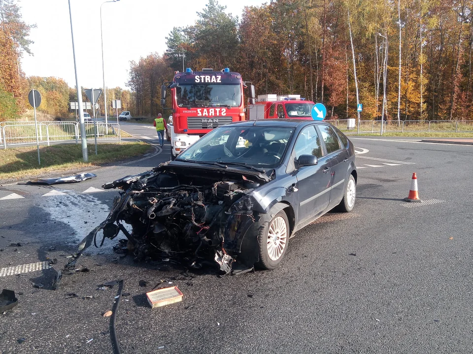 Wypadek w powiecie płockim. Dwie osoby trafiły do szpitala - Zdjęcie główne