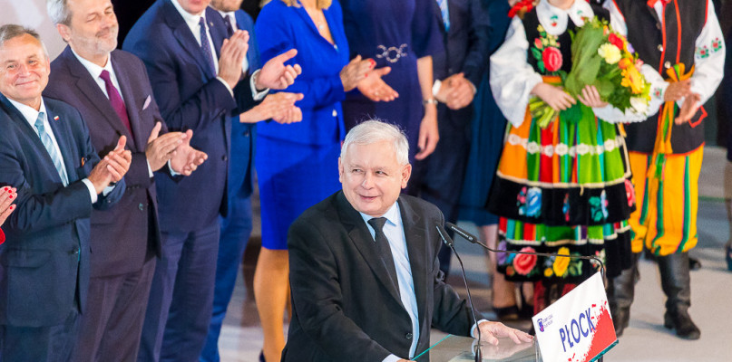 Jarosław Kaczyński w Płocku. Prezes mobilizował swoich wyborców [FOTO] - Zdjęcie główne