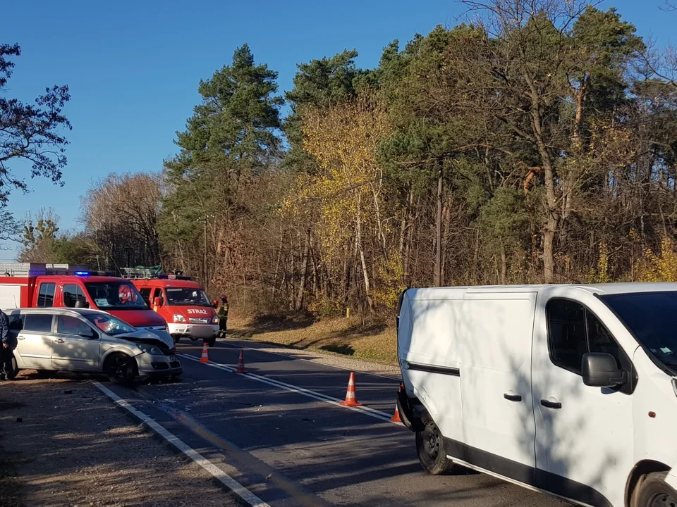 Zderzenie kilku pojazdów niedaleko Płocka. Są poszkodowani [ZDJĘCIA] - Zdjęcie główne