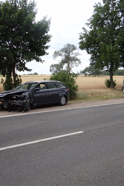 Wypadek na wylocie z Płocka - Zdjęcie główne