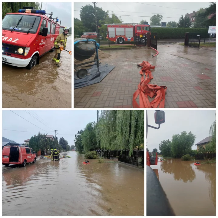 Zalane drogi i ulice. Skutki wczorajszej nawałnicy w powiecie! - Zdjęcie główne