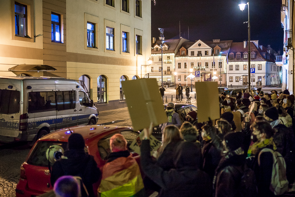 Kilkadziesiąt osób protestowało przed płocką siedzibą PiS [FOTO] - Zdjęcie główne