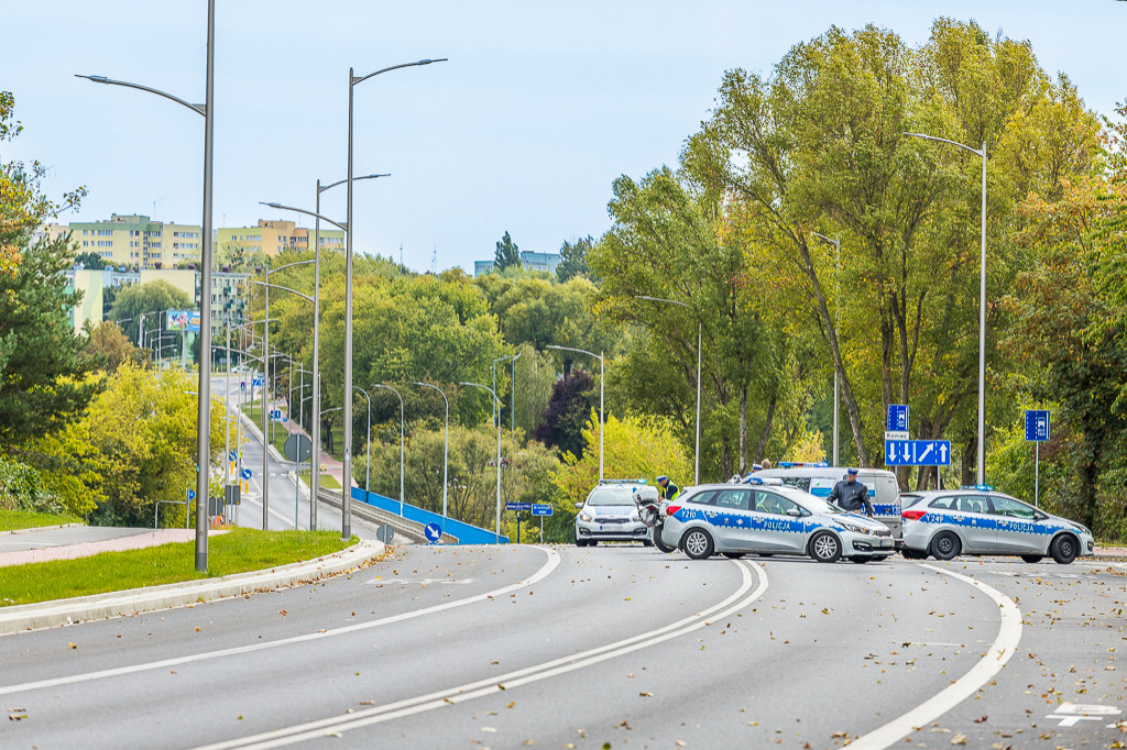 Policyjne zderzenie na Łukasiewcza - Zdjęcie główne