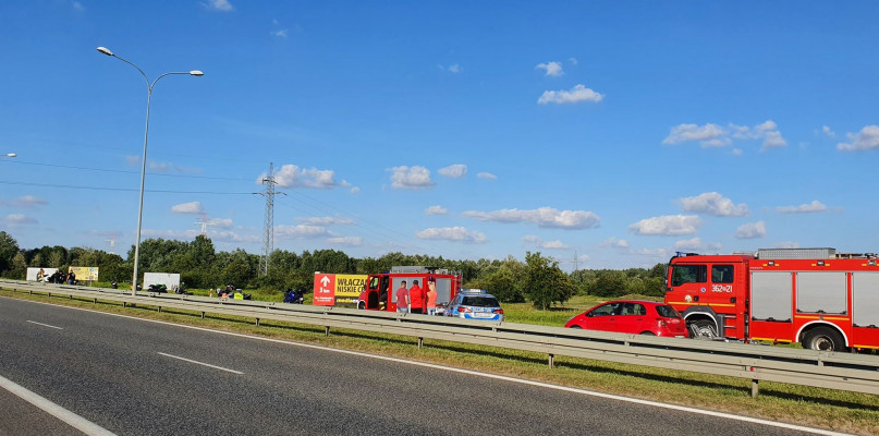 Wypadek z udziałem trzech motocyklistów. Most w Płocku zablokowany - Zdjęcie główne