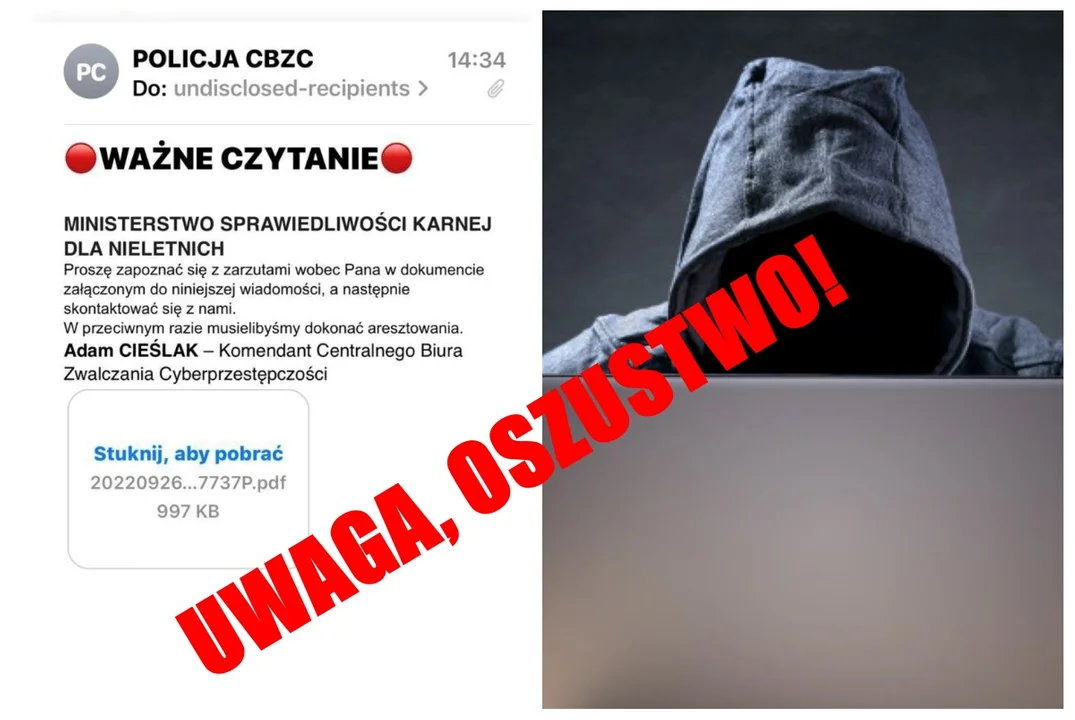 Uwaga na oszustów! Podają się za komendanta Biura Zwalczania Cyberprzestępczości - Zdjęcie główne