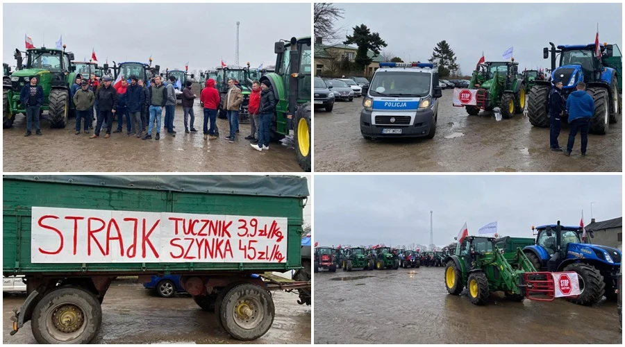 Rolnicy rozpoczynają antyrządowy protest. Szykują się wielkie utrudnienia na drodze krajowej [ZDJĘCIA] - Zdjęcie główne