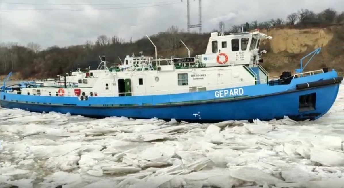 Lodołamacze dotarły za Dobrzyń. Do Płocka wciąż daleko - Zdjęcie główne