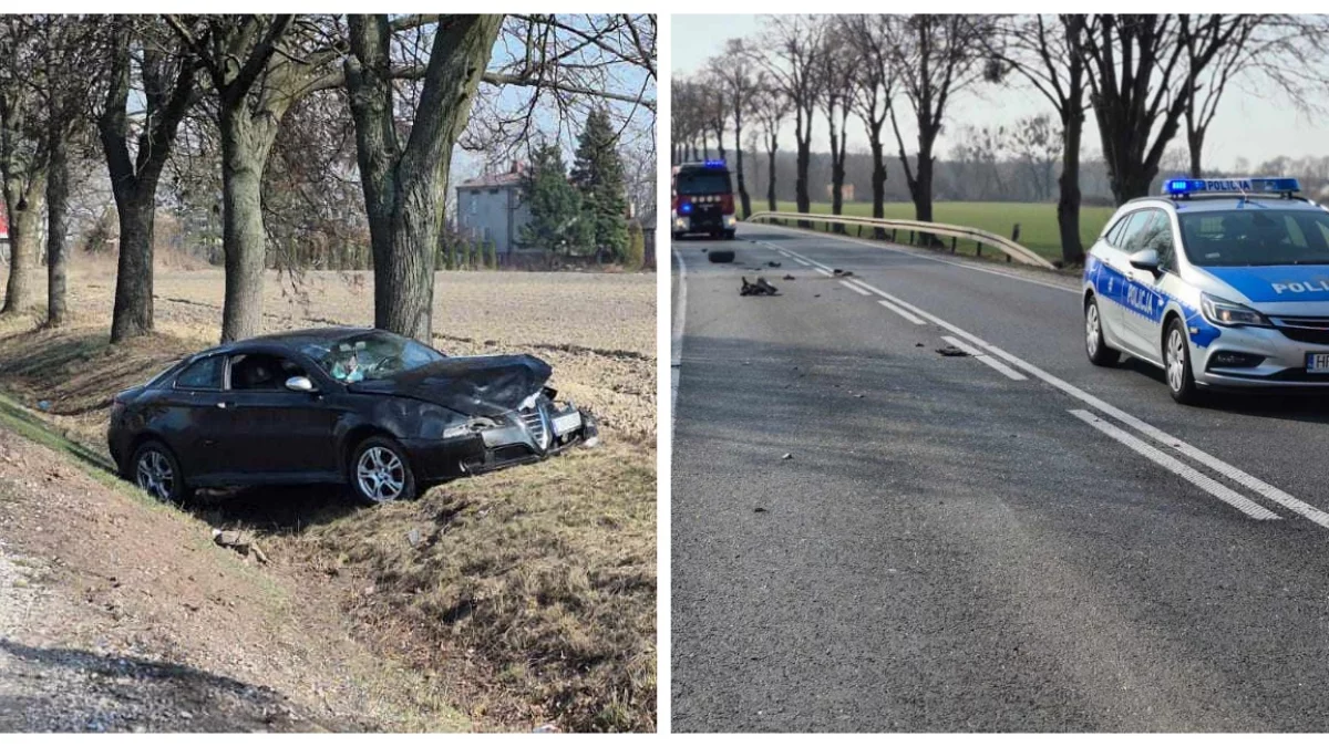 Czołowe zderzenie na krajowej 60! Kierowca był kompletnie pijany, poważne utrudnienia - Zdjęcie główne