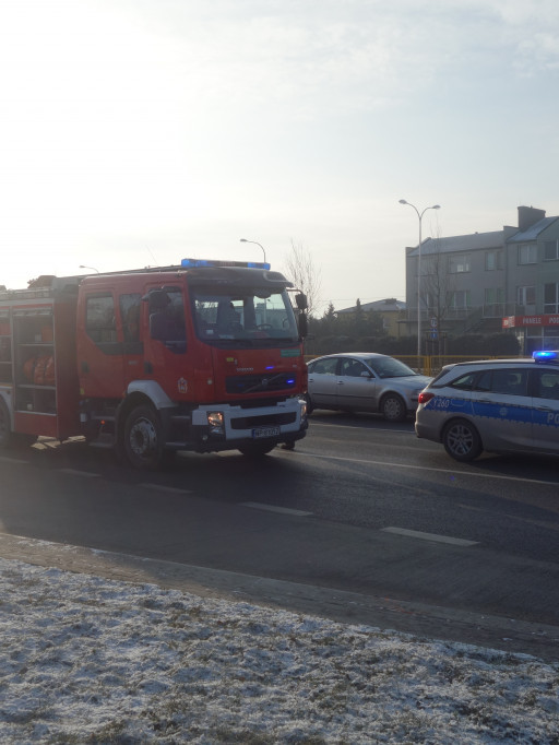 Kolizja przy ul. Gierzyńskiego - Zdjęcie główne