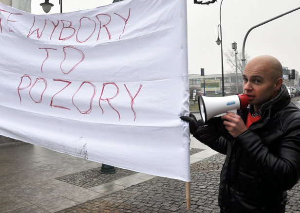 Protest przeciw fałszowaniu wyborów[FOTO] - Zdjęcie główne