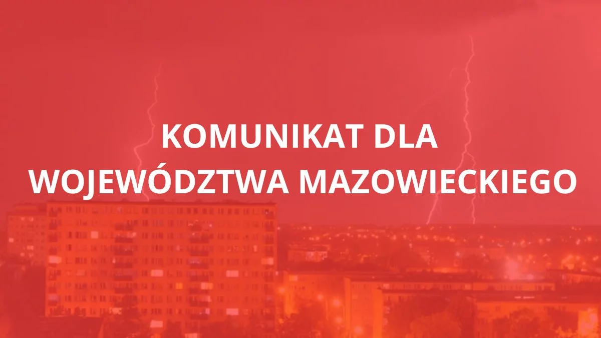 Pilny alert dla mieszkańców. Chodzi o najbliższe godziny