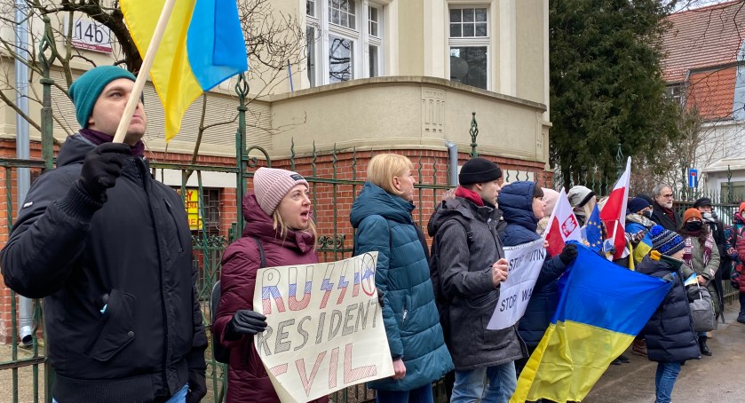 Obywatele Ukrainy pikietowali w Gdańsku. Powodem konflikt z Rosją - Zdjęcie główne