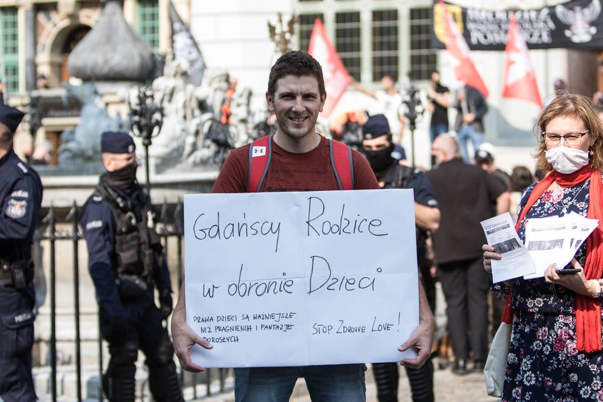 Siedem manifestacji w centrum Gdańska