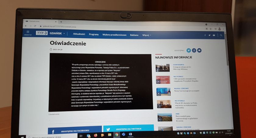 TVP przeprosiła za materiał o pomorskich urzędnikach i PORD - Zdjęcie główne