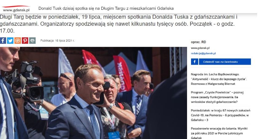 Czy miejski portal prowadzi agitację polityczną? Kolejny spór o gdansk.pl - Zdjęcie główne