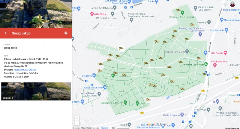 Znajdź groby piłkarzy, trenerów i działaczy Lechii Gdańsk na interaktywnej mapie - Zdjęcie główne