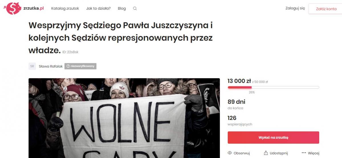 Gdańska aktywistka zbiera środki dla "represjonowanych" sędziów - Zdjęcie główne