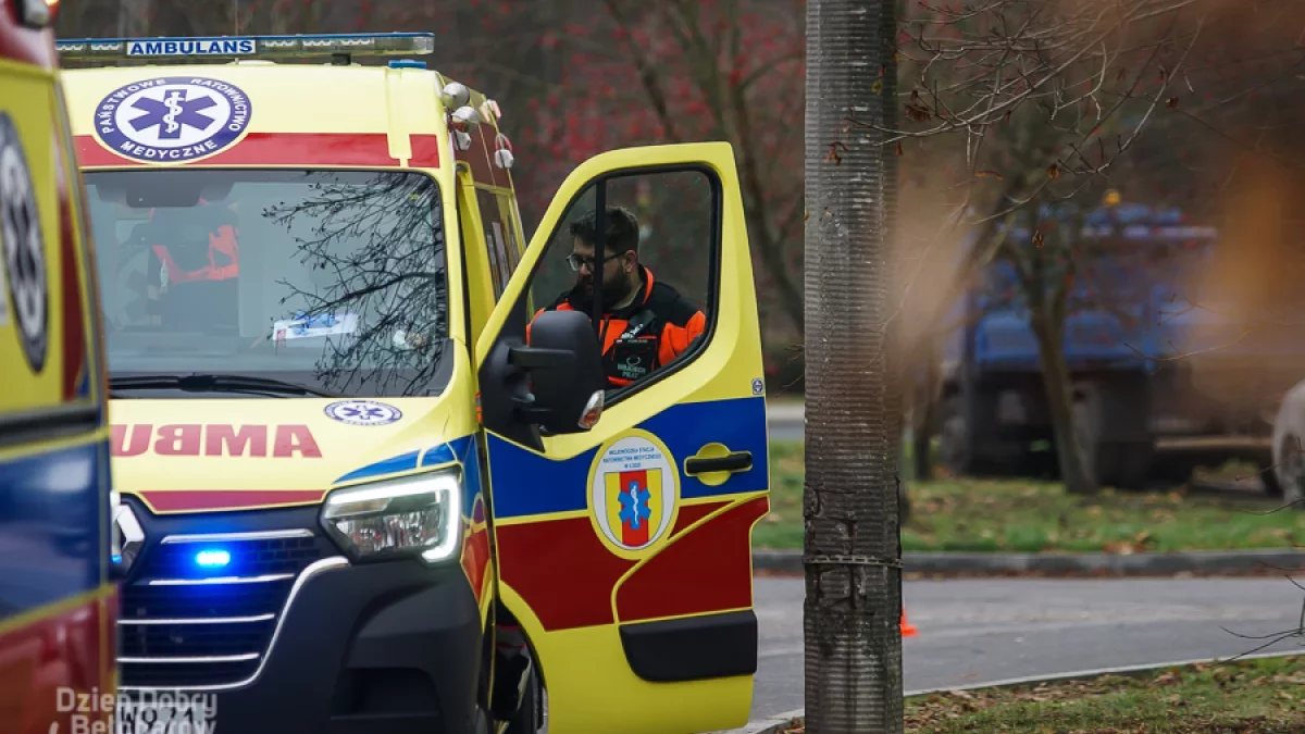 Groźny wypadek w Piotrkowie. Dwie osoby trafiły do szpitala