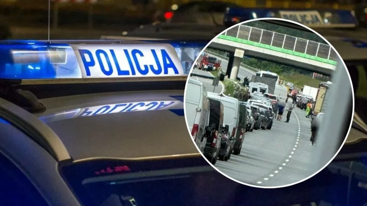 Wypadek na autostradzie A1. Poważne utrudnienia dla kierowców