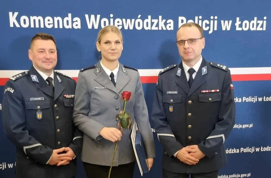 Policjantka z powiatu piotrkowskiego wyróżniona - Zdjęcie główne