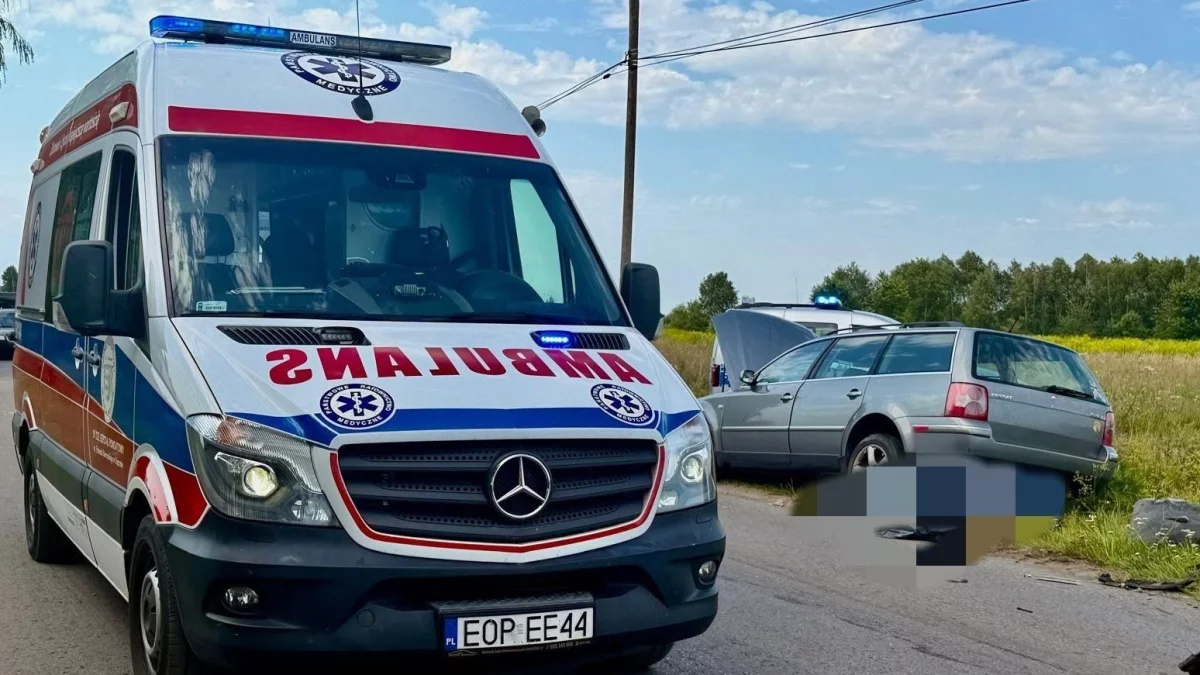 Tragiczny wypadek w regionie. Nie żyje kierujący skuterem