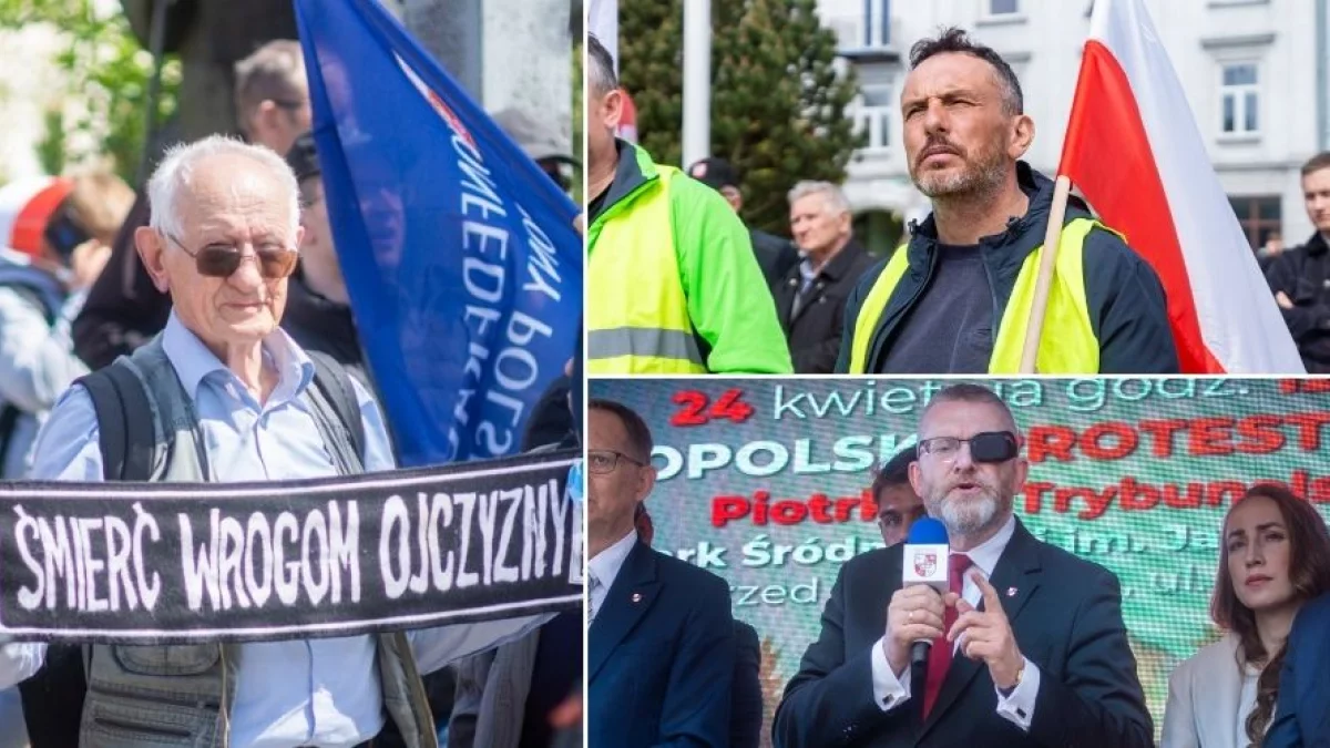 Grzegorz Braun i rolnicy protestowali w Piotrkowie [ZDJĘCIA]