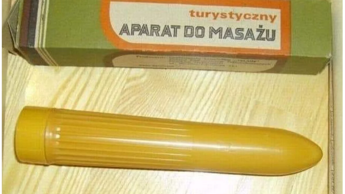 To wibrator z czasów PRL z Piotrkowa. Produkowała go spółdzielnia inwalidów