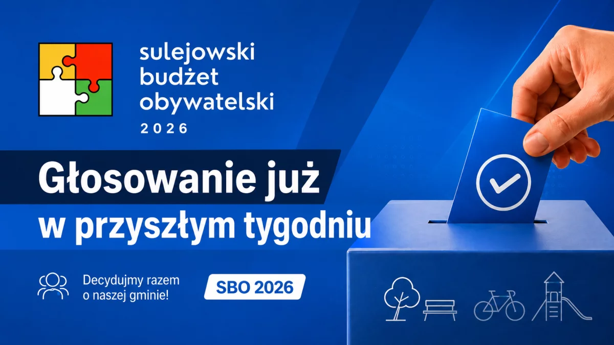 Mieszkańcy zdecydują, na co pójdą pieniądze. Rusza głosowanie w Sulejowskim Budżecie Obywatelskim