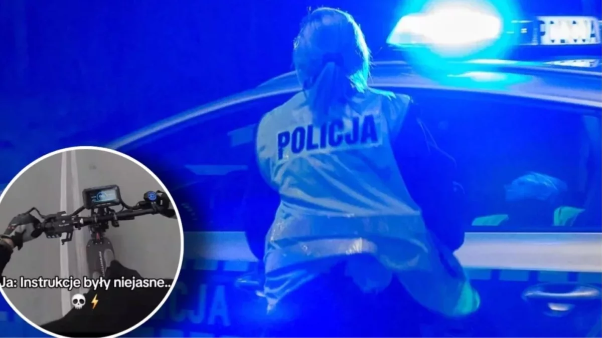 Ponad 100 km/h na hulajnogach. Policja przekazuje pierwsze ustalenia