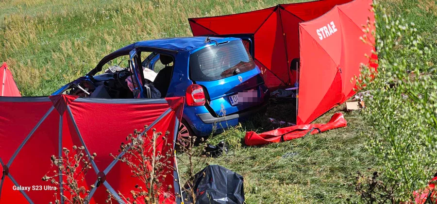 Dwie osoby nie żyją, dziecko zabrane przez LPR do szpitala. Tragiczny wypadek w regionie [FOTO] - Zdjęcie główne