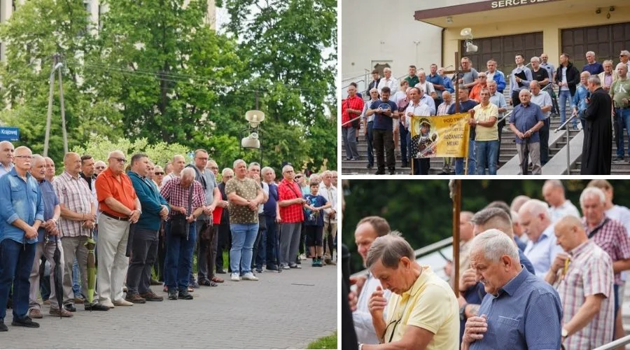 63. Męski Publiczny Różaniec. Wierni przeszli ulicami Piotrkowa [ZDJĘCIA] - Zdjęcie główne