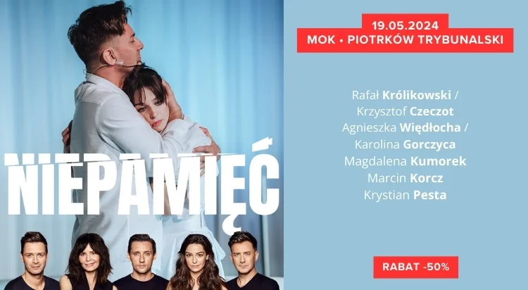 NIEPAMIĘĆ komedia teatralna w doborowej obsadzie już w ten weekend -[KUP BILET] z 50% rabatem - Zdjęcie główne