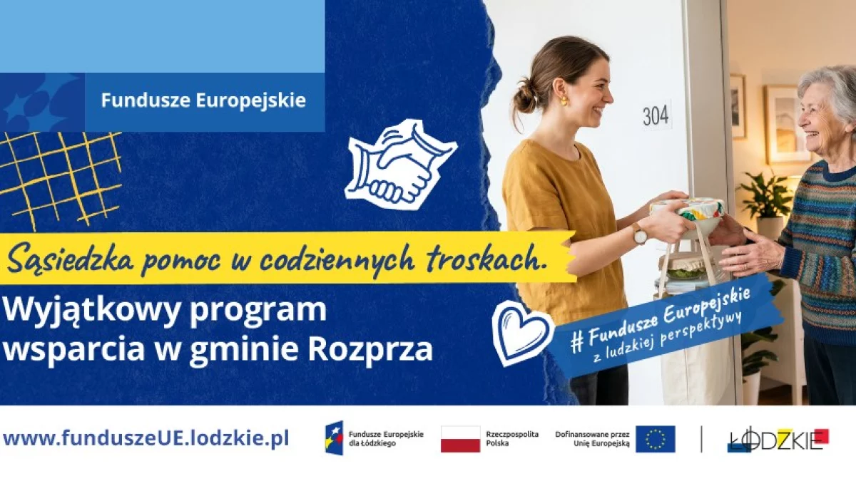 Sąsiedzka pomoc w codziennych troskach. Wyjątkowy program wsparcia w gminie Rozprza