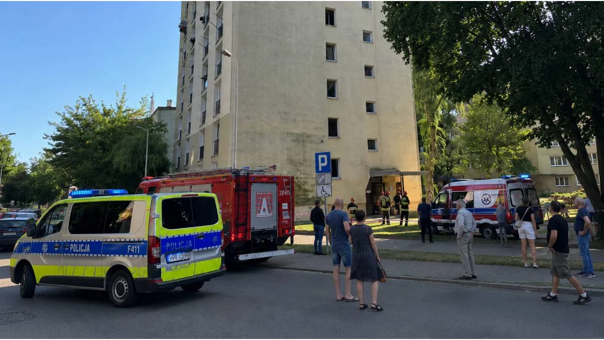 Pilna ewakuacja w Piotrkowie. Było duże ryzyko wybuchu!