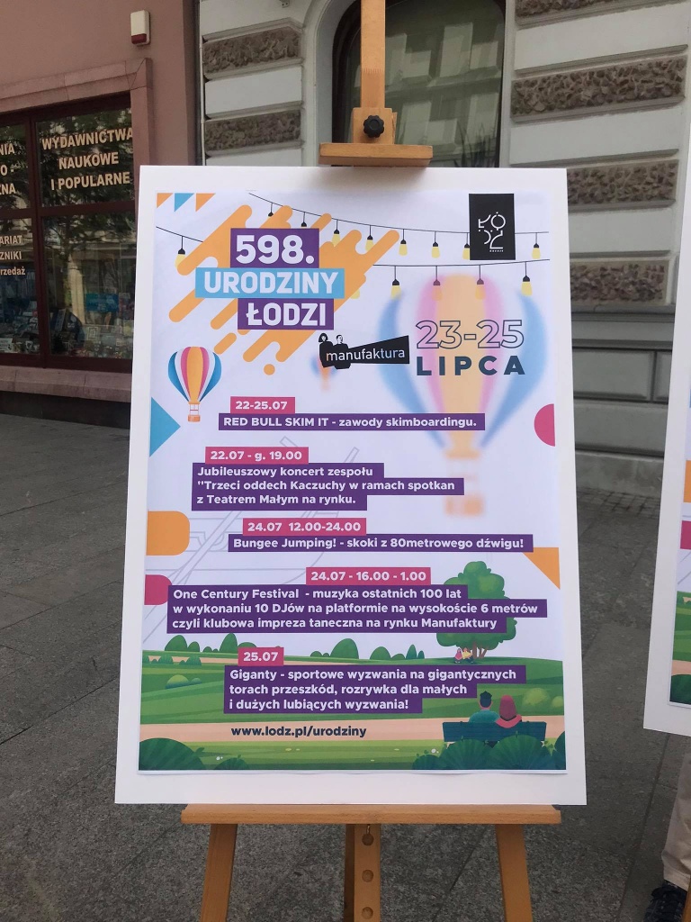 Urodziny Łodzi. Jubileuszowe atrakcje będą dostępne dla łodzian przez cały weekend 23-25 lipca w wielu lokalizacjach (fot. Agnieszka Szynk) |wiadomości łódzkie | Łódź | TuŁódź