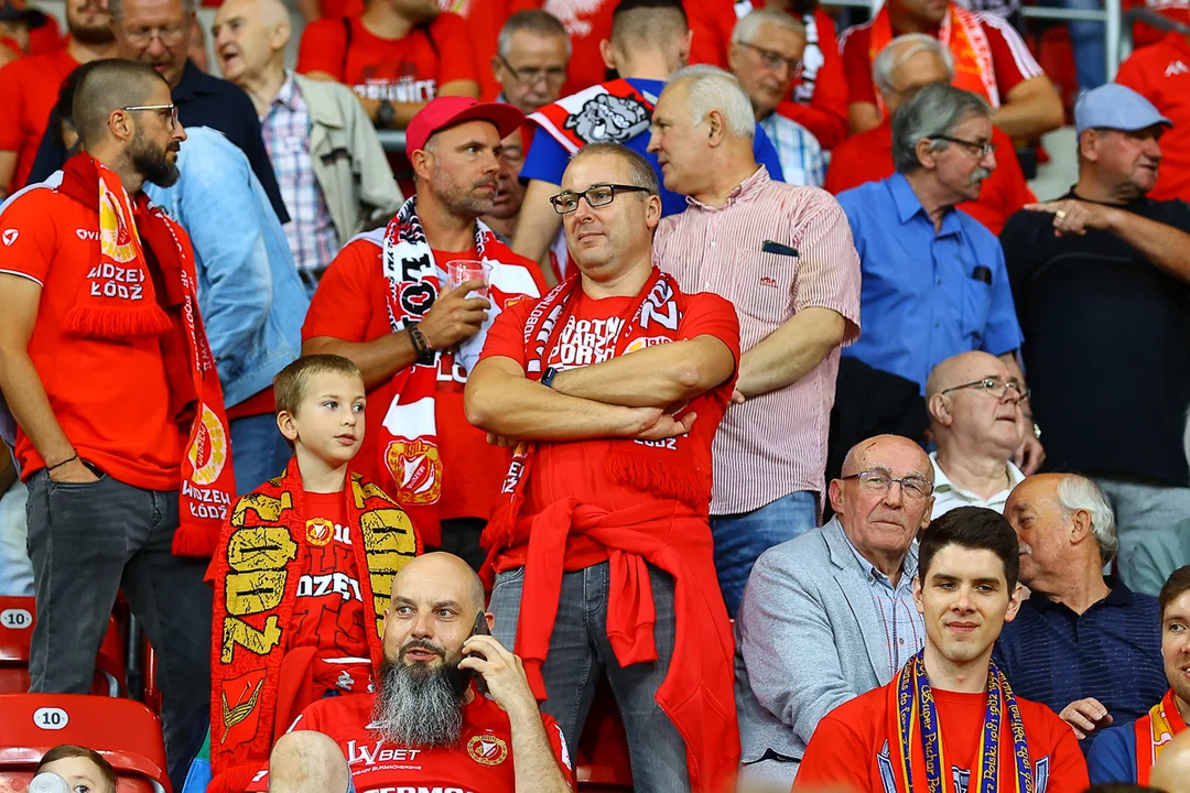 Tak wyglądały trybuny na meczu Widzewa Łódź z Legią Warszawa