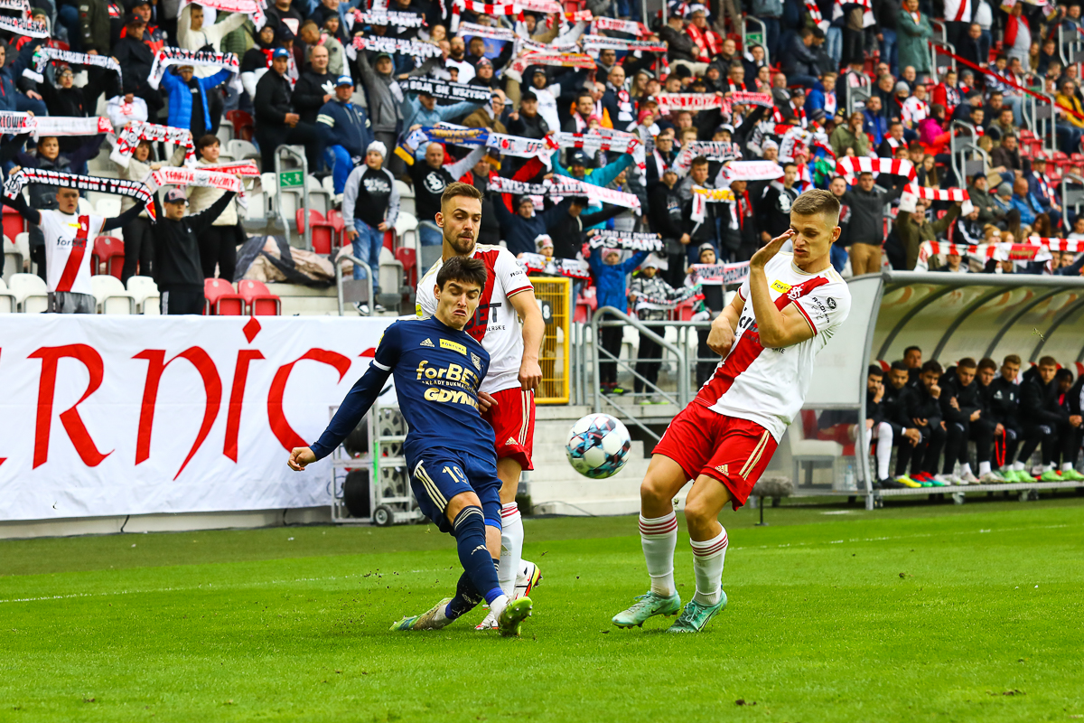 ŁKS Łódź - Arka Gdynia. Mecz 13. kolejki Fortuna 1 Ligi