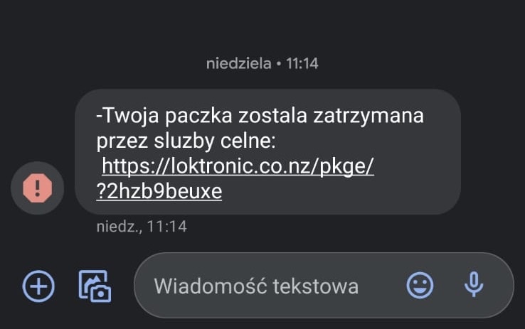 Uwaga łodzianie! Oszuści w zmasowanej akcji SMS-owej. Chcą wyłudzić nasze dane (fot. dzięki uprzejmości czytelnika TuŁódź.pl)