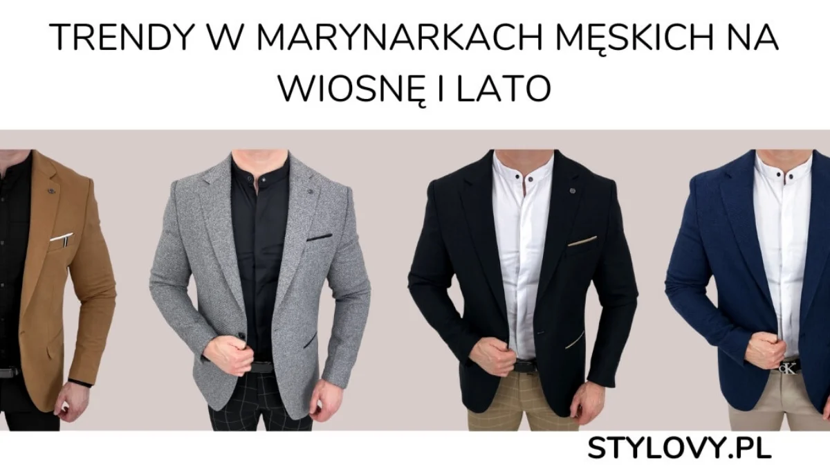 Trendy w marynarkach męskich na wiosnę i lato - Zdjęcie główne