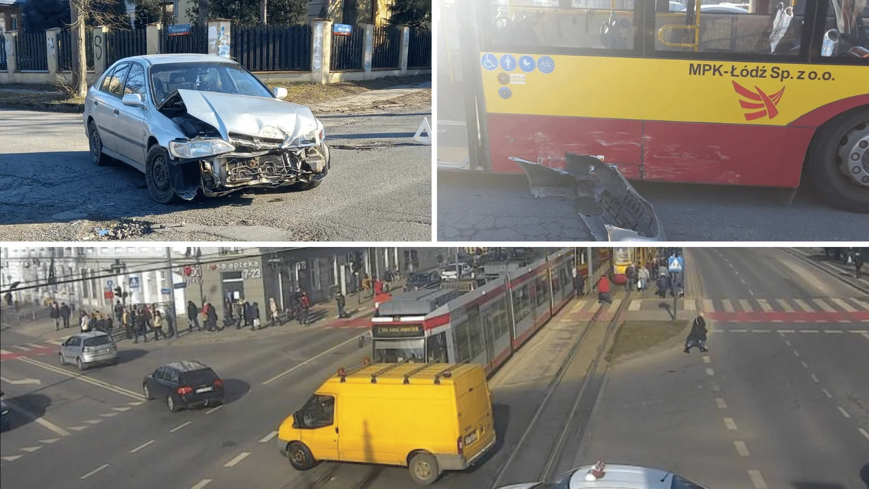 Kolizja w centrum Łodzi i na Rudzie Pabianickiej. Utrudnienia dla podróżnych MPK Łódź - Zdjęcie główne